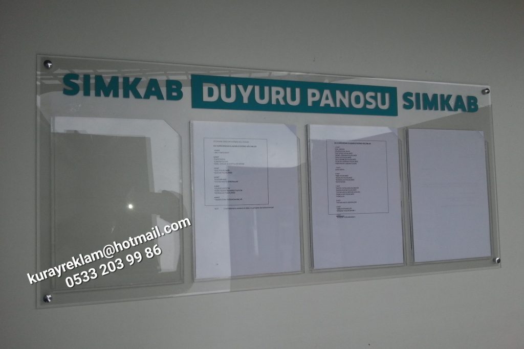 duyuru ilan kalite basın belge panosu fabrika ofis imalathane klinik hastane otel bina kurum (28)