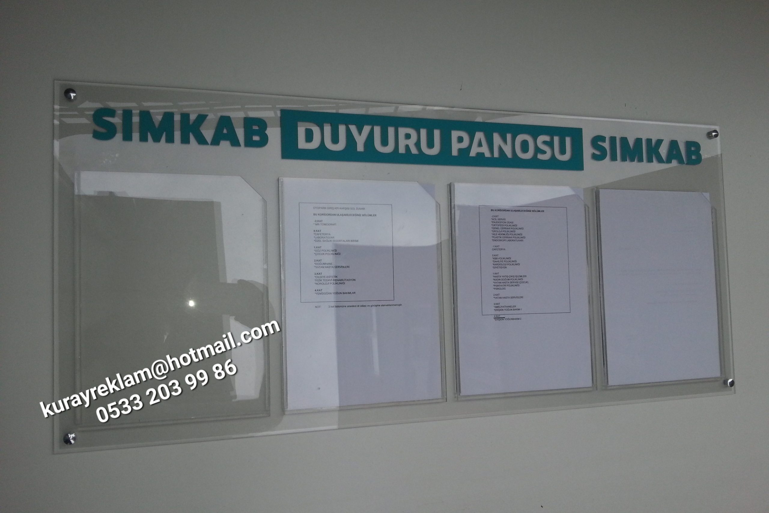 duyuru ilan kalite basın belge panosu fabrika ofis imalathane klinik hastane otel bina kurum (28)