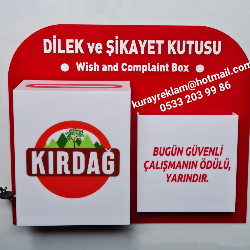 orus-oneri-sikayet-dilek-kutusu-seffaf-renkli-logolu-kilitli-hastane-fabrika-otel-okul-apartman-site-bina-