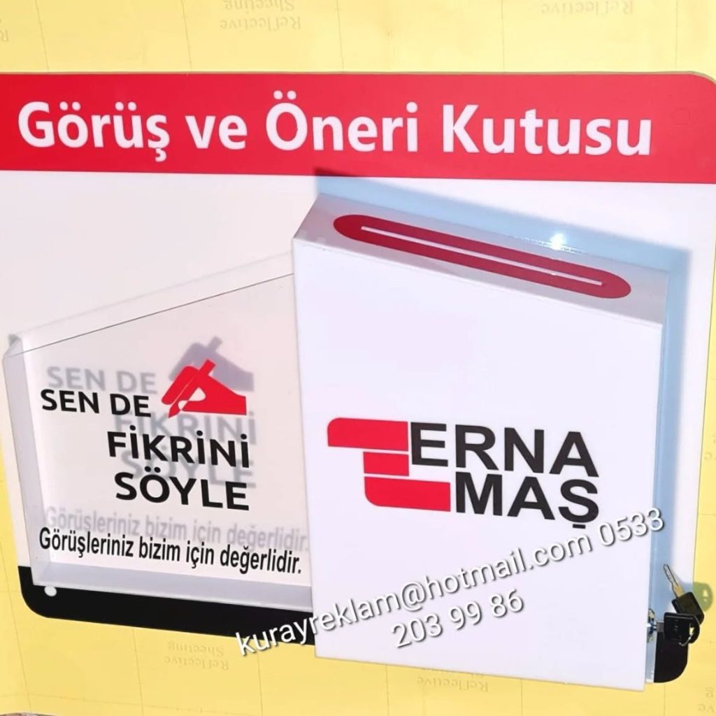 orus-oneri-sikayet-dilek-kutusu-seffaf-renkli-logolu-kilitli-hastane-fabrika-otel-okul-apartman-site-bina-