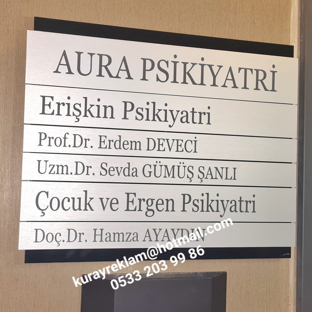 mıknatıslı kapı tabelası isimliği hastane fabrika ofis okul şirket otel