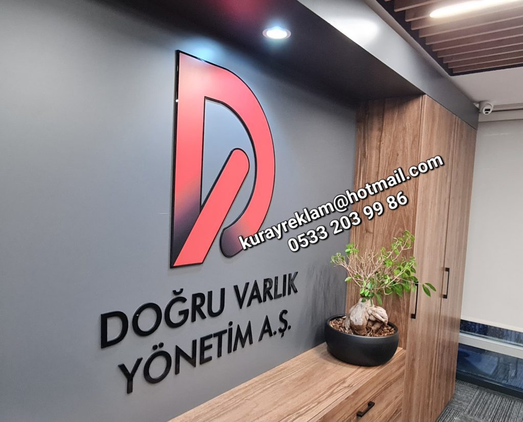 banko arkası logo mıknatıslı kapı tabelası isimliği hastane fabrika ofis okul şirket otel