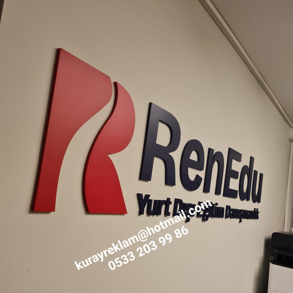 duvar üzeri logo mıknatıslı kapı tabelası isimliği hastane fabrika ofis okul şirket otel